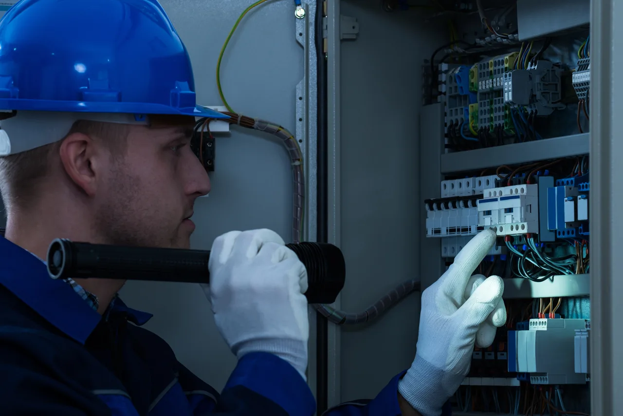 Électricien indépendant intervenant sur une installation électrique à Condé-Sainte-Libiaire (77450)